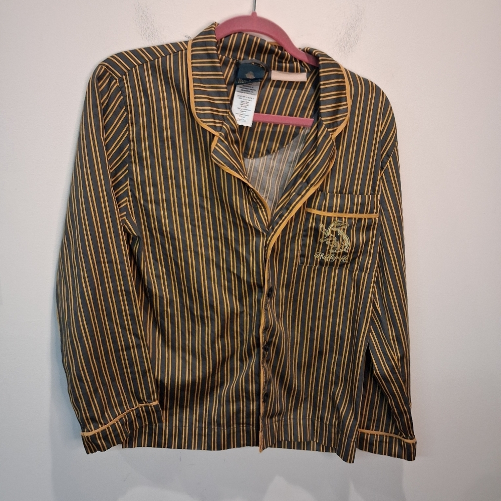 Pottery Barn Harry Potter Unisex Size L Hufflepuff Pj Top W/pocket